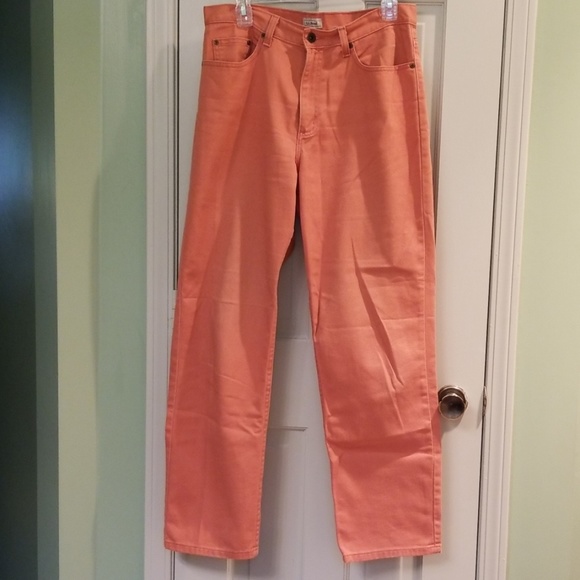 ladies orange jeans